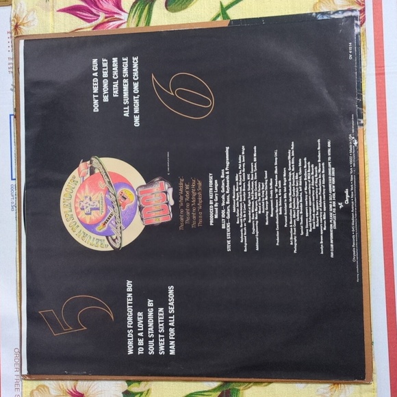 Billy Idol – Whiplash Smile - Vinyl LP 1986 - Printed Inner Sleeve - EX/VG+ - Picture 5 of 7